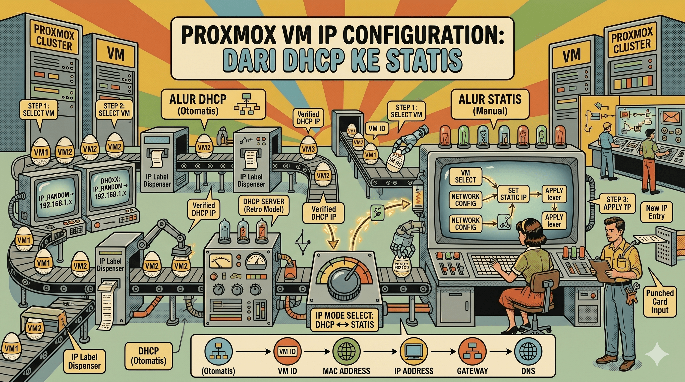 Cara Ubah IP VM di Proxmox dari DHCP ke Statis
